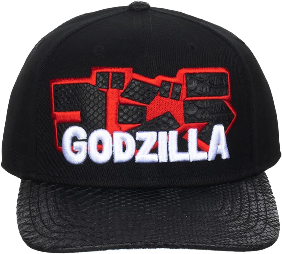 Godzilla The Lizard King Monster Black Snapback Hat for Men