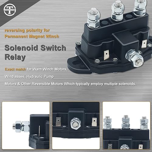 Miniatura 3 de Interruptor de relé de solenoide de inversión del motor del cabrestante de servicio intermitente Reemplazar Trombetta 214-1211A11