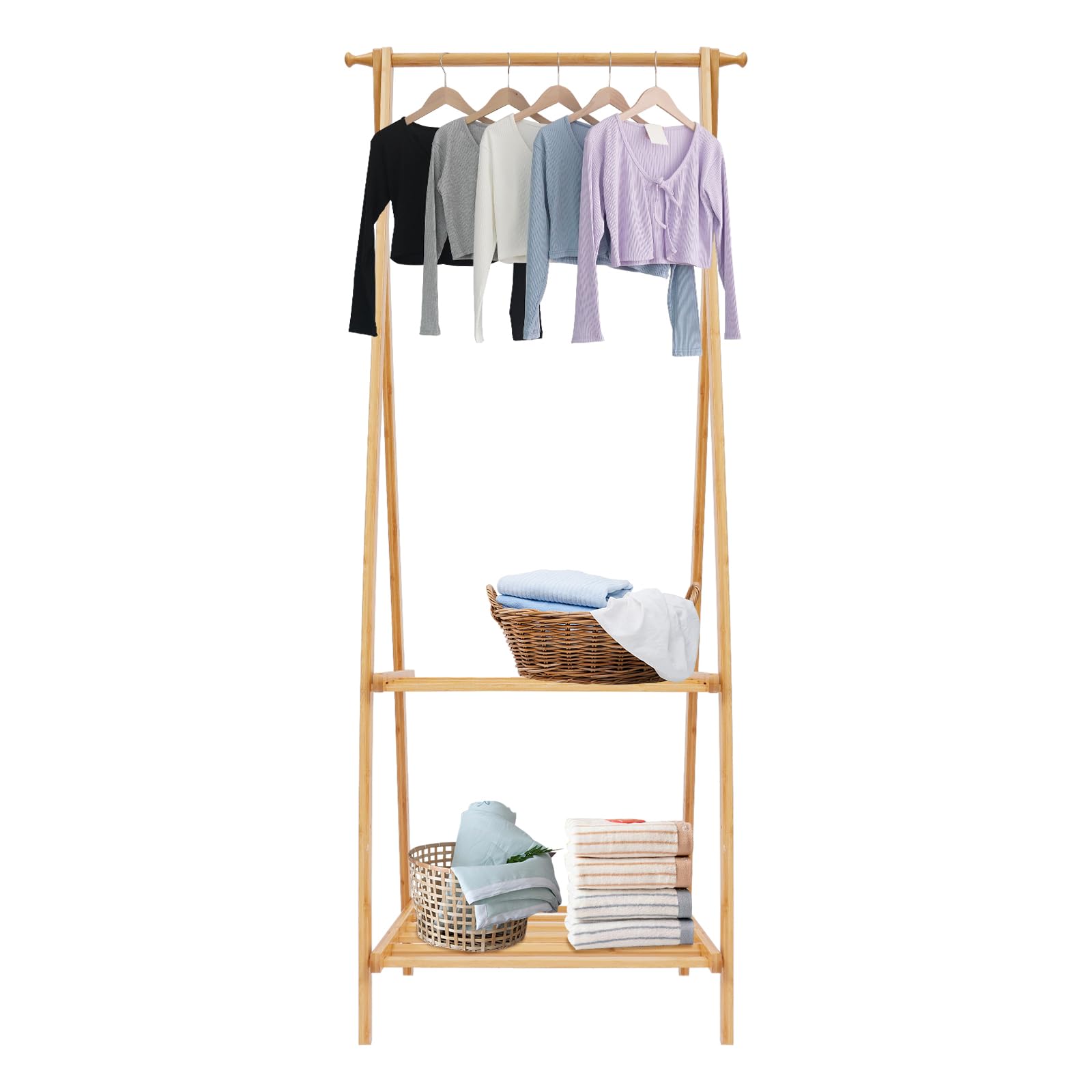 Meuble de rangement pliable OUKANING pour suspendre les vêtements sans les froisser