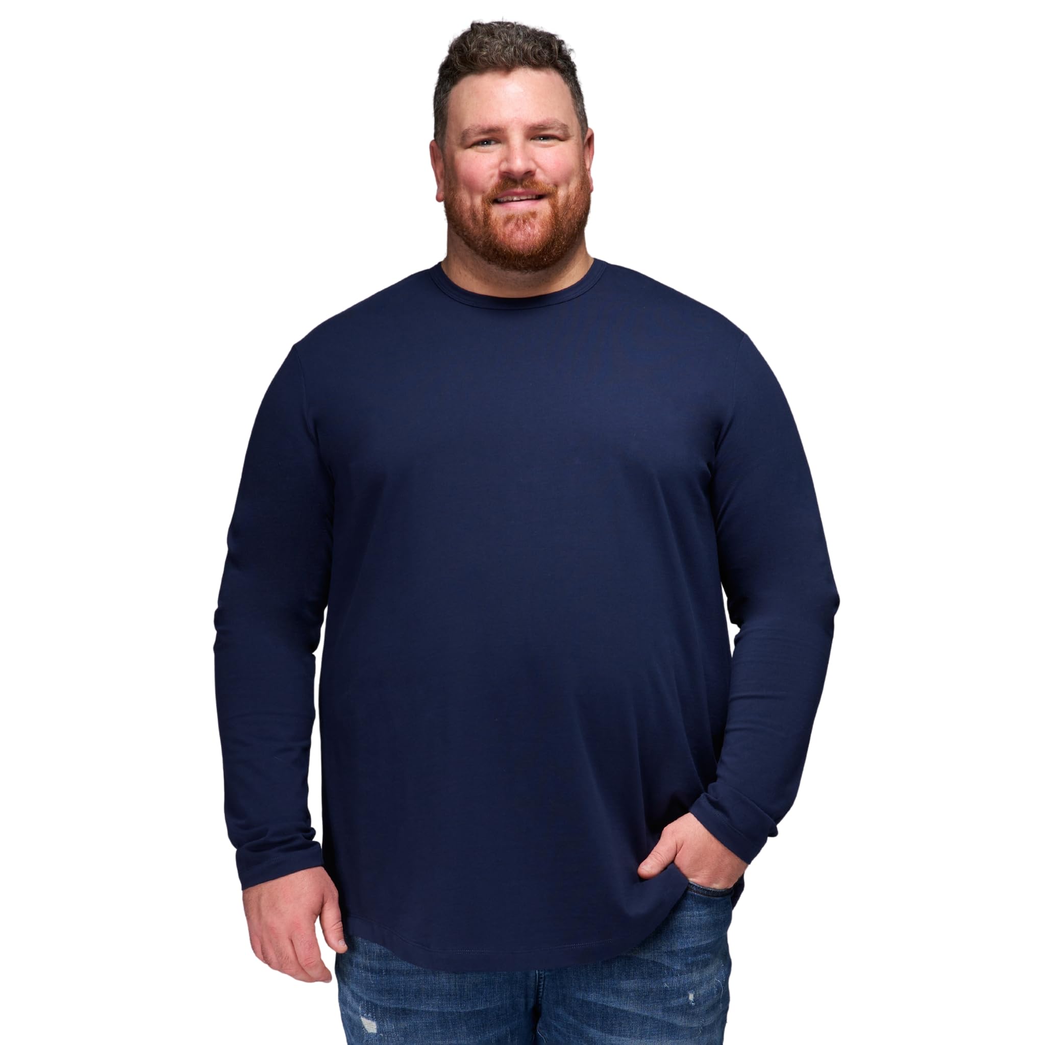 Strongsize Mens Big And Tall Long Sleeve Shirts Longer Length