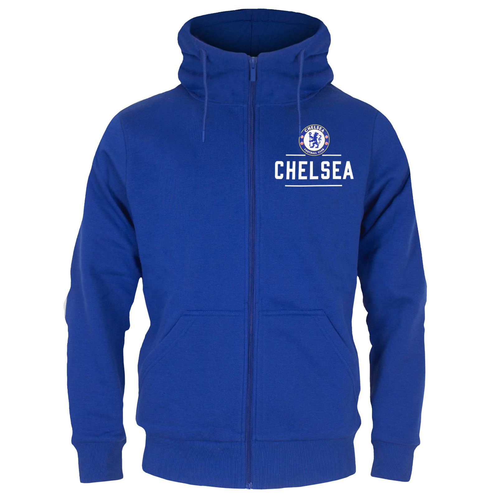 Chelsea Official Football Gift Mens Fleece Zip Hoody Royal 3XL