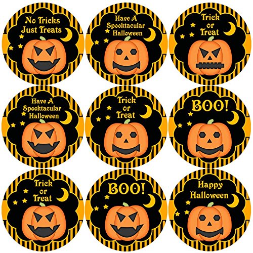 144-Halloween-Pumpkins-30mm-School-Reward-Stickers-for-Teacher-Parent