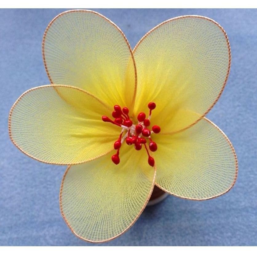 Stocking Flower Making Kit for Beginners - 10 Stocking Cloths, 6 Colours, 6 MDF Boards, Scissors, 30 Wires, Green Tape 1