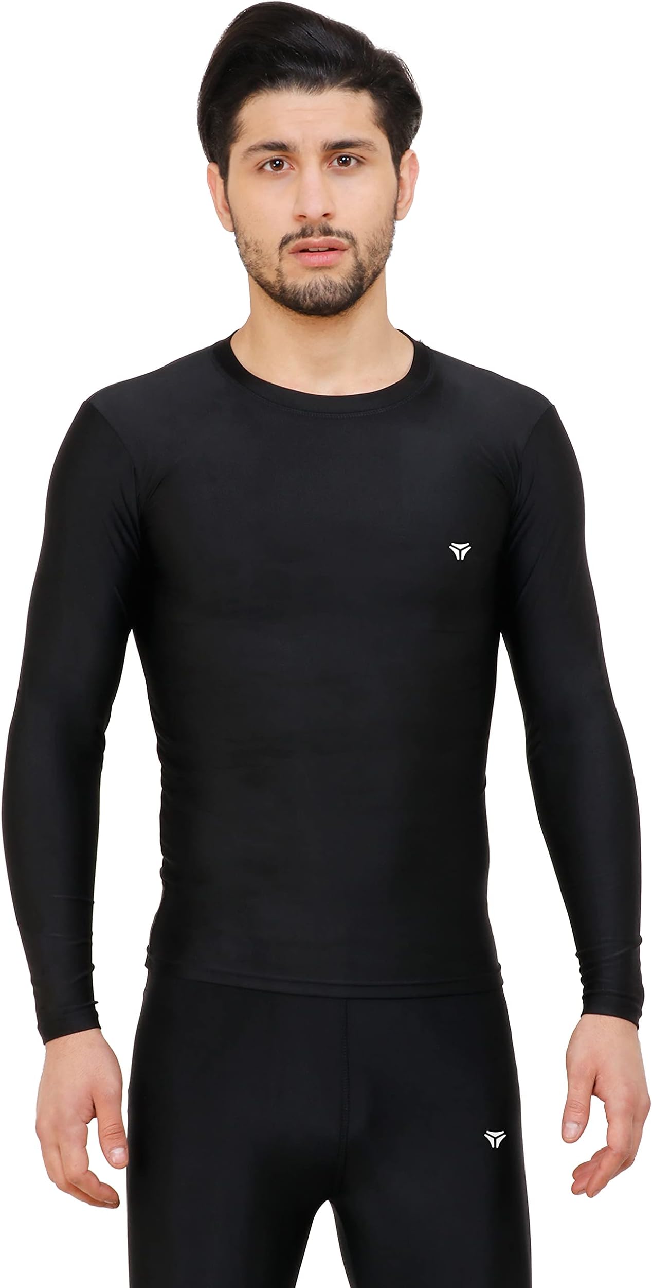 KYK Compression T-Shirt Top Plain Athletic Fit Multi Sports Cycling, Cricket, Football, Badminton, Gym, Fitness