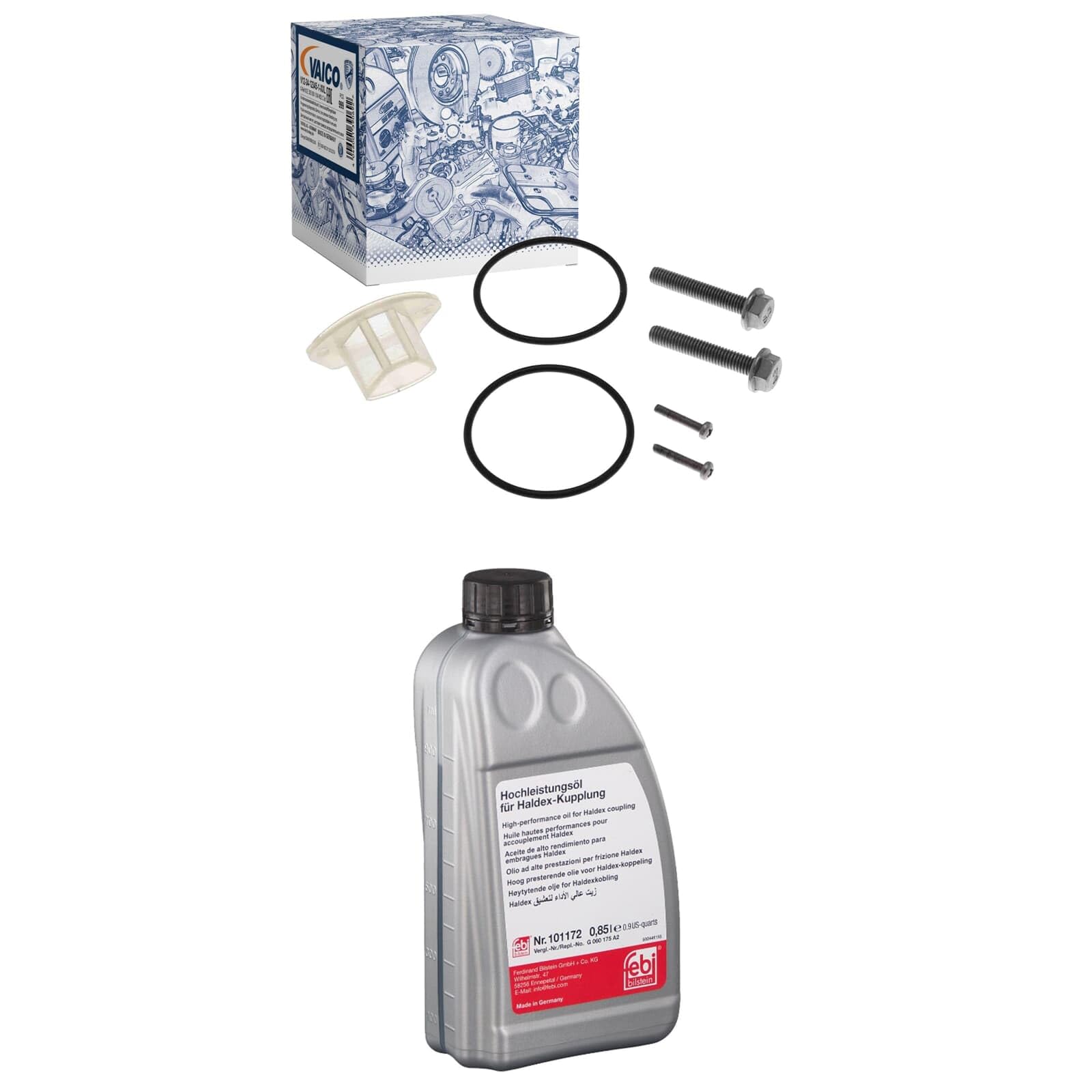 Reparatursatz Vorladepumpe Filter+Öl | V10-6662 + 101172 passend für Haldex GEN5