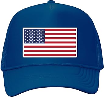 American Flag Trucker Hat USA Mesh Baseball Cap Adjustable Snapback for Men & Women Patriotic Outdoor Headwear