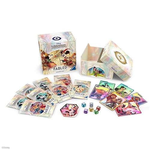 Ravensburger Disney Lorcana TCG: Fabled Illumineer's Trove | Secure Card Storage | Includes Booster Packs & Comprehensive Guide | Original Disney Artwork | Ages 8+