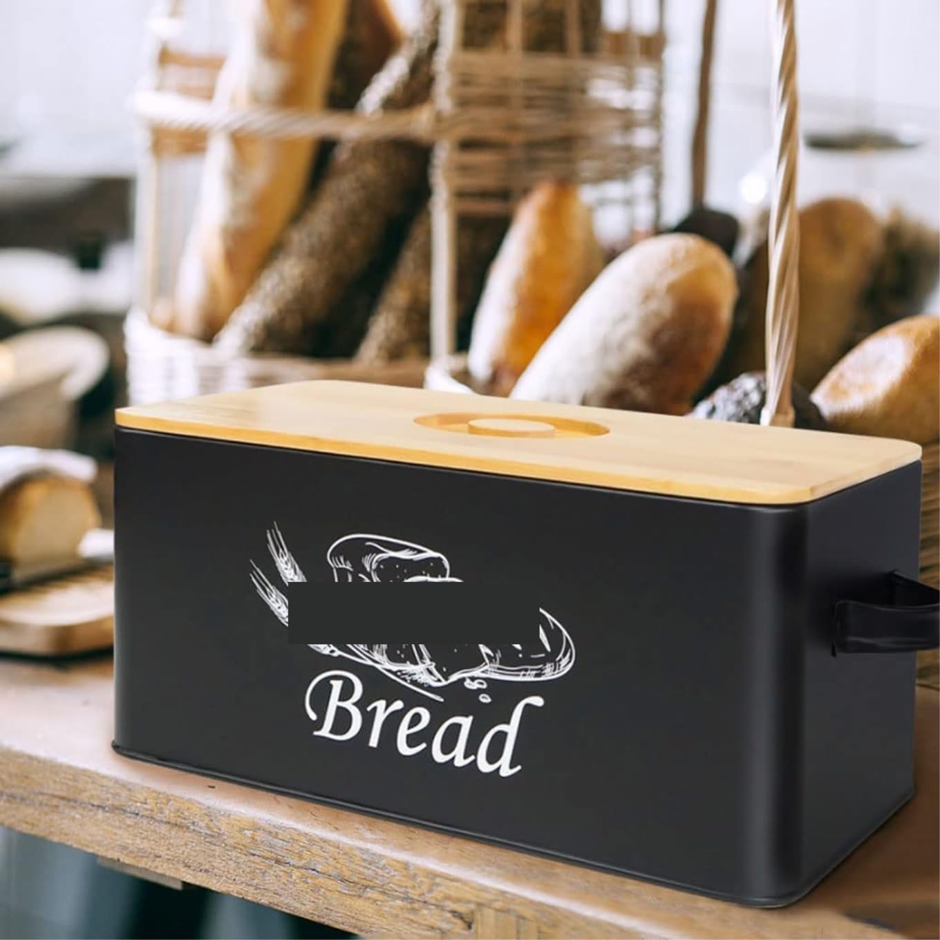 Brotkasten Brotbox Retro Brotkasten Aus Metall Moderner Bauernbrotkasten Brotaufbewahrungsbehälter Mit Schneidebrettdeckel Vintage Modern