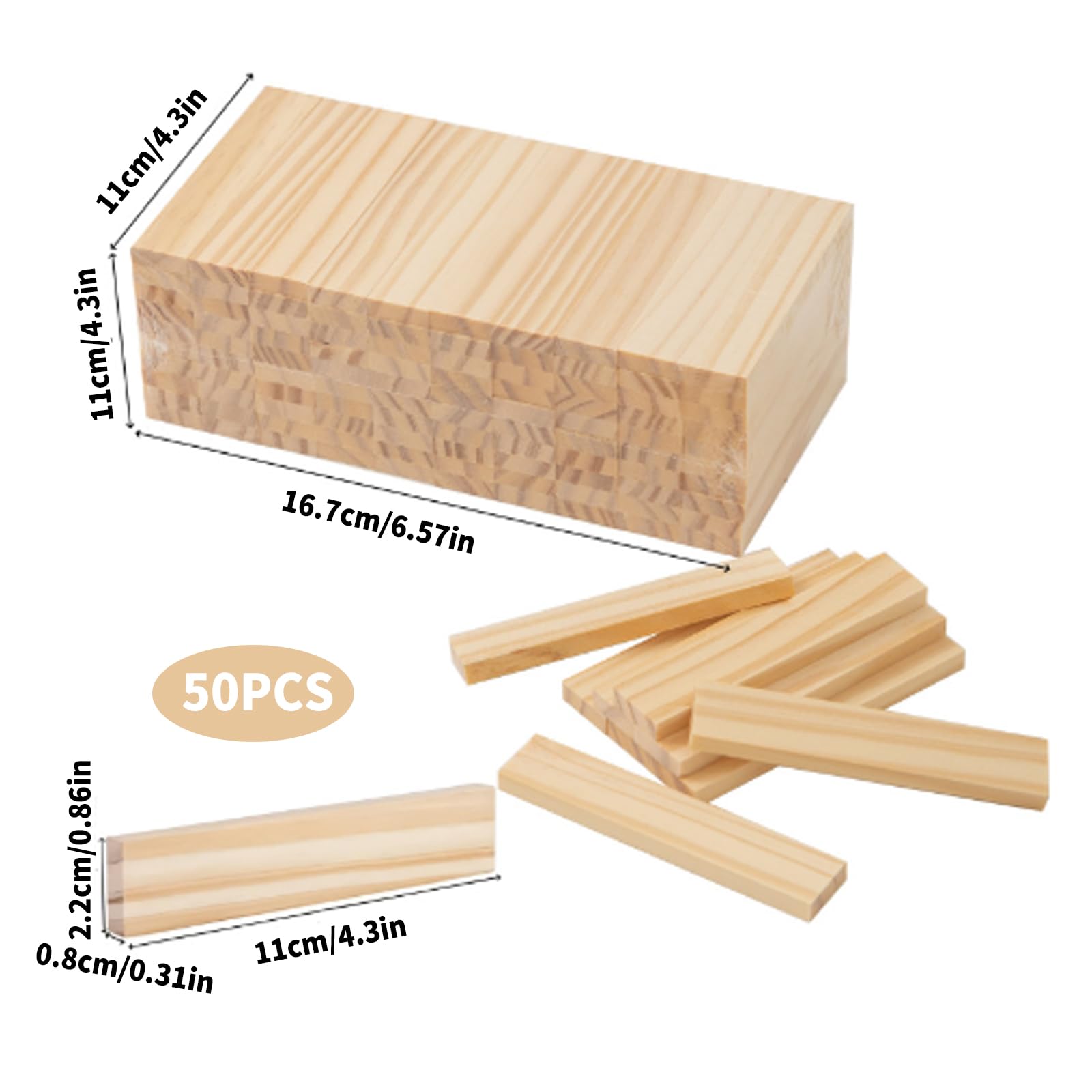 Blocchi di Legno di Balsa Pannelli a Base di Legno Artigianali Fai Da