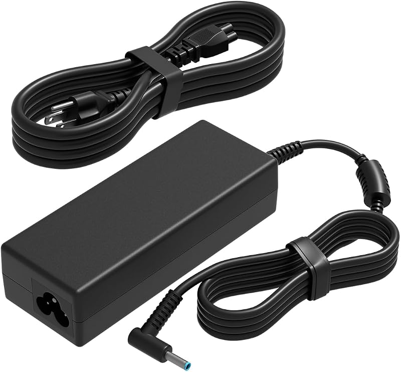 65W 45W Smart Blue Tip Compatible with HP Envy x360 13 15 17& Elitebook 840 850& Pavilion& ProBook& Stream& Notebook& Spectre 13 Chromebook 11 14 Zbook 14u 15u Laptop Power Adapter