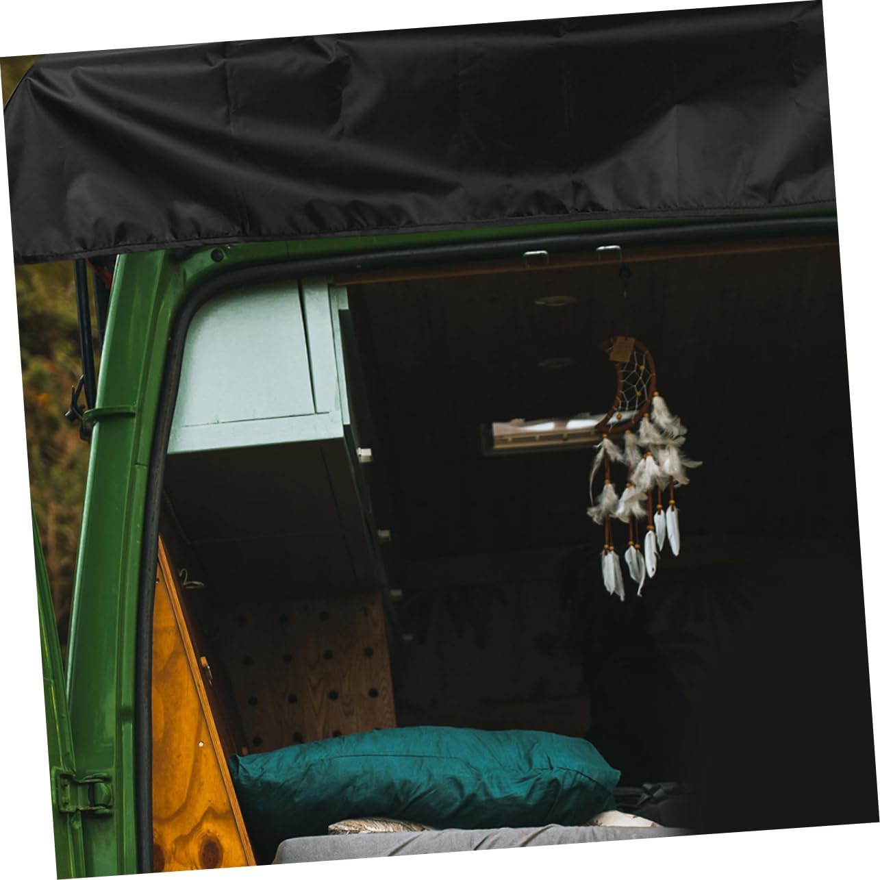 Truck Camper Cover Rv Sunshade Uv Rain Fits for Small Rvs Tailored for Rear Trunk Quick Installation