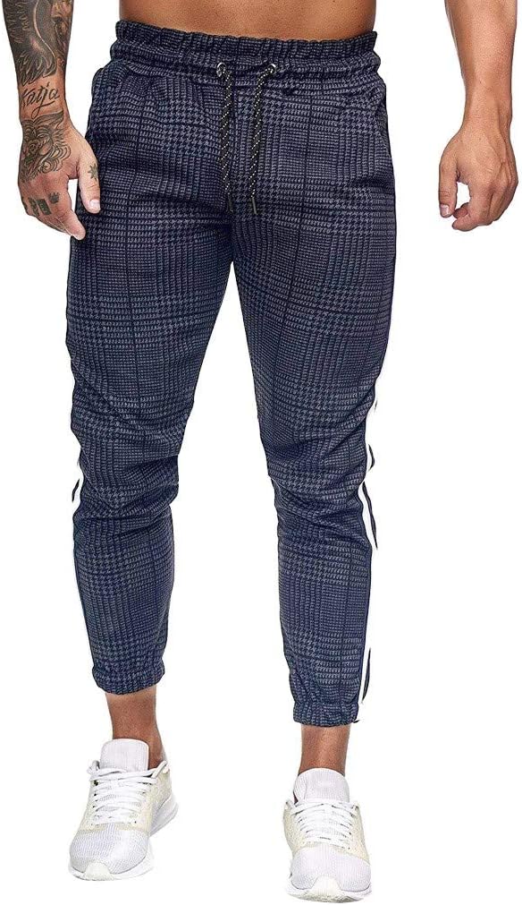 Men's Cargo Pants Casual Lightweight Drawstrintg Elastic Waist Relaxed Fit Beach Sports Pockets Jogger Pants Trouser