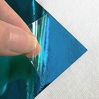 Vista 3 de Vinilo de transferencia de calor Aqua Foil HTV para playera 12" X 10" (Paquete de 5), fácil de desmalezar, tamaño garantizado