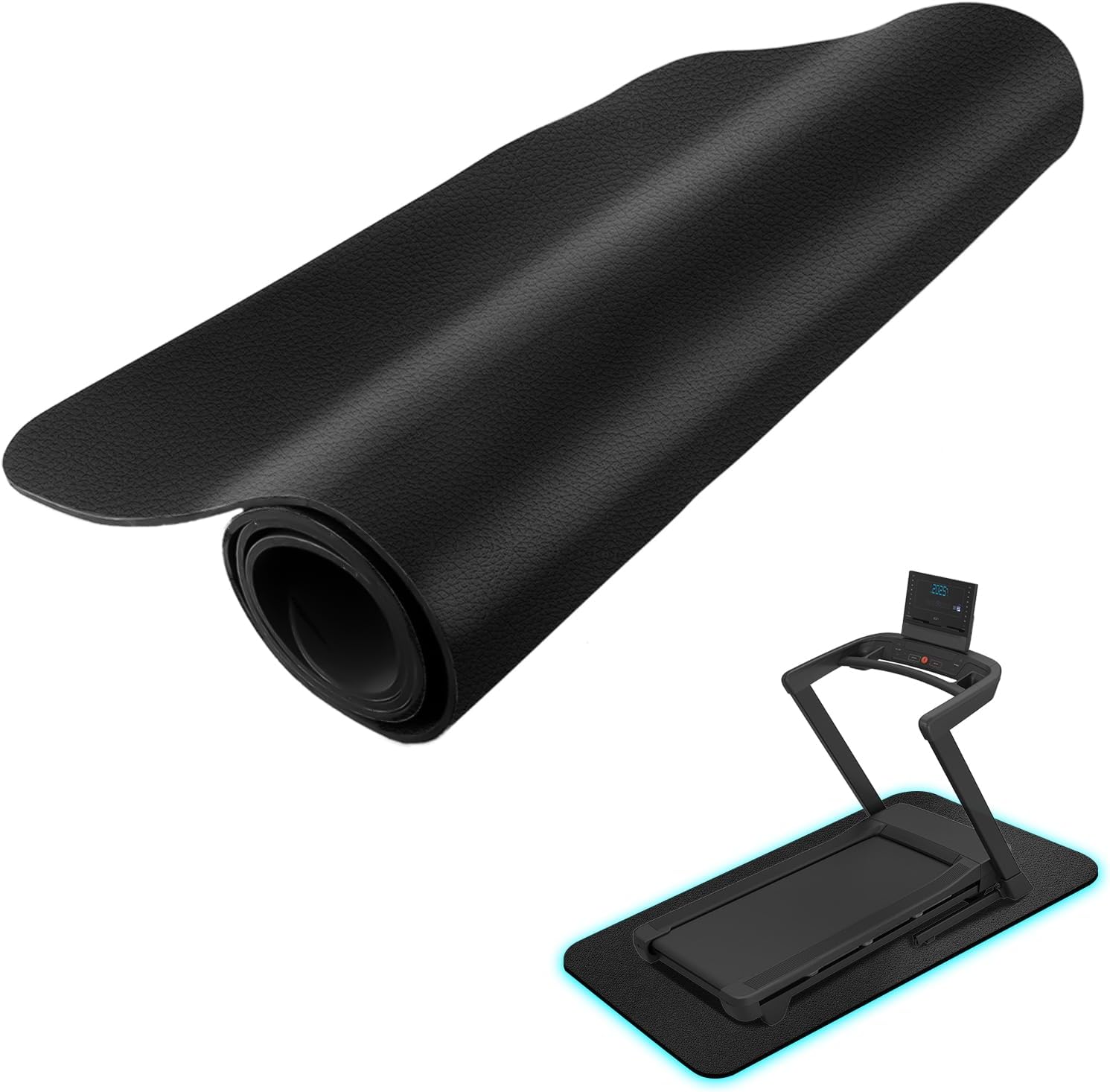 Treadmill Mat Compatible with Nordictrack, Anti-Slip and Vibration Absorbing,6mm Thick Treadmill Floor Mat Compatible with Nordictrack,Black