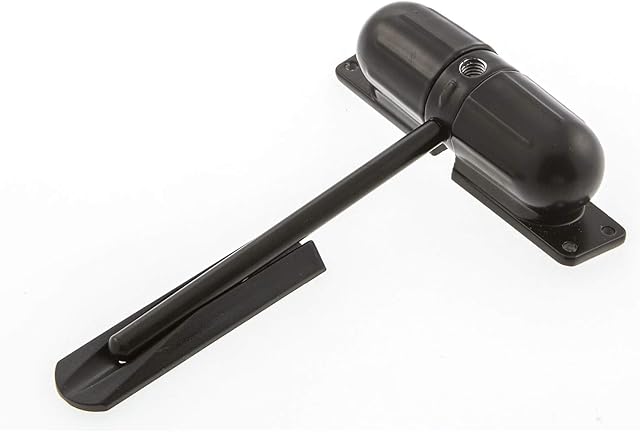 Sterling 271 DCBK Black, Surface Mounted, Spring Loaded Door Closer with 1/2 Hour Fire Rating, White, Brass, Polished and Satin Chrome