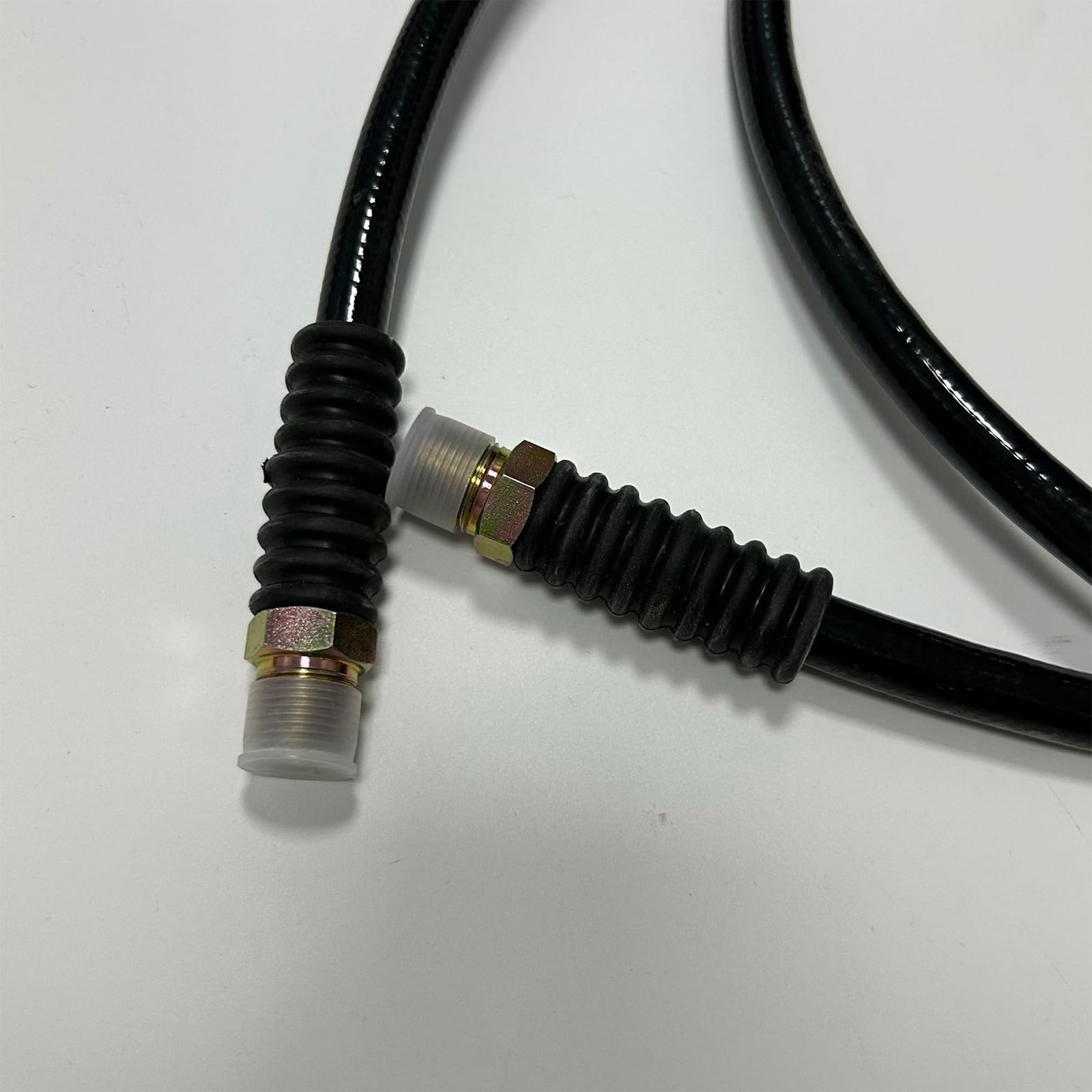 Manguera hidráulica de presión CH604 con acoplador de 3/8 pulgadas, cinta para tubería y tapas de acoplador, reemplazo de conjunto de manguera, hidráulica de compatibilidad