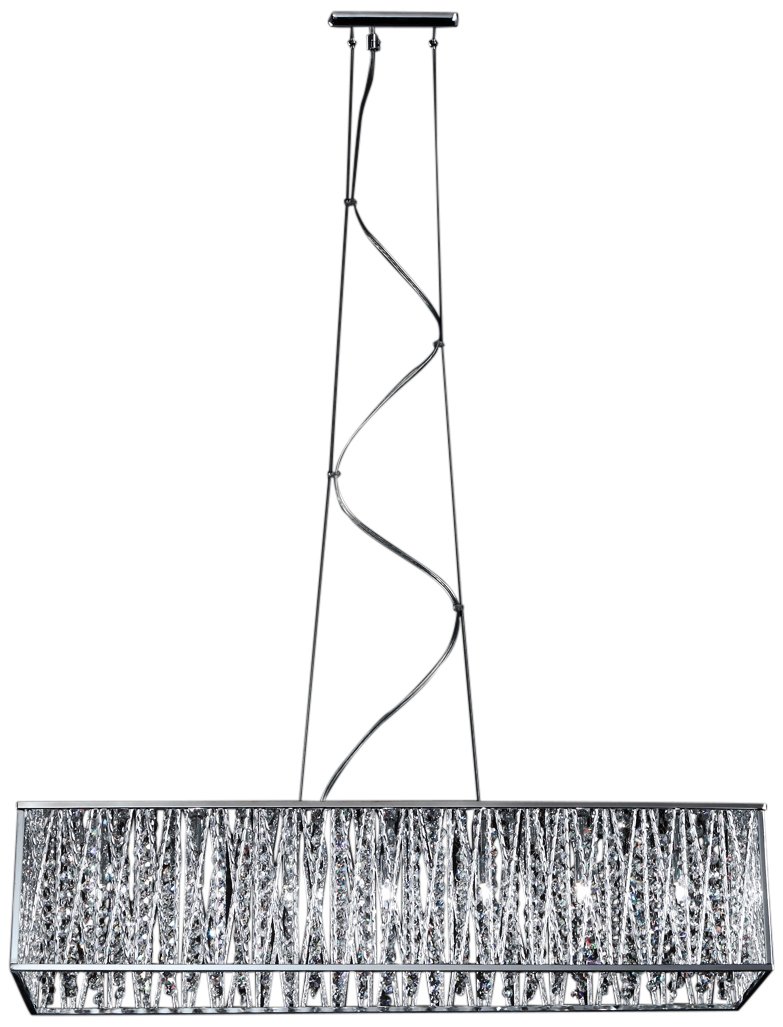 Z-Lite 872CH-34 Terra Seven Light Pendant, G9, Silver - Ceiling