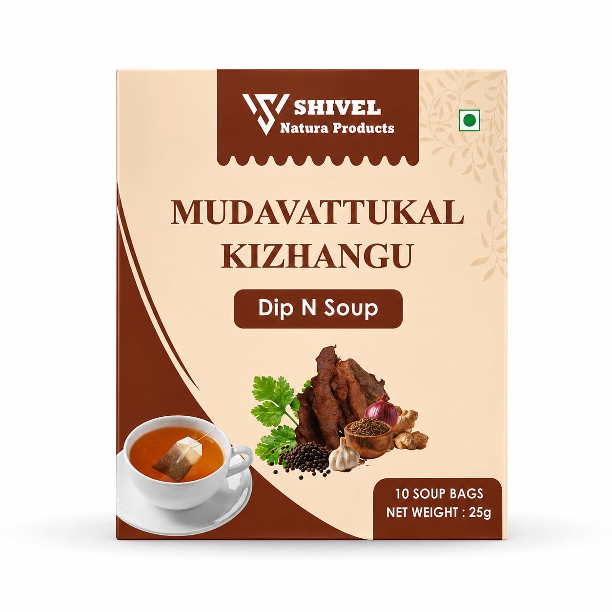 SHIVEL NATURA Mudavattukal Kizhangu Dip N Soup | 80% Mudavattukal | Veg Goat Leg | Supports Joint & Muscle Health | Cotton Dip Bag | No Additives or Preservatives | 10 Soup Bags (25g)-picture-26