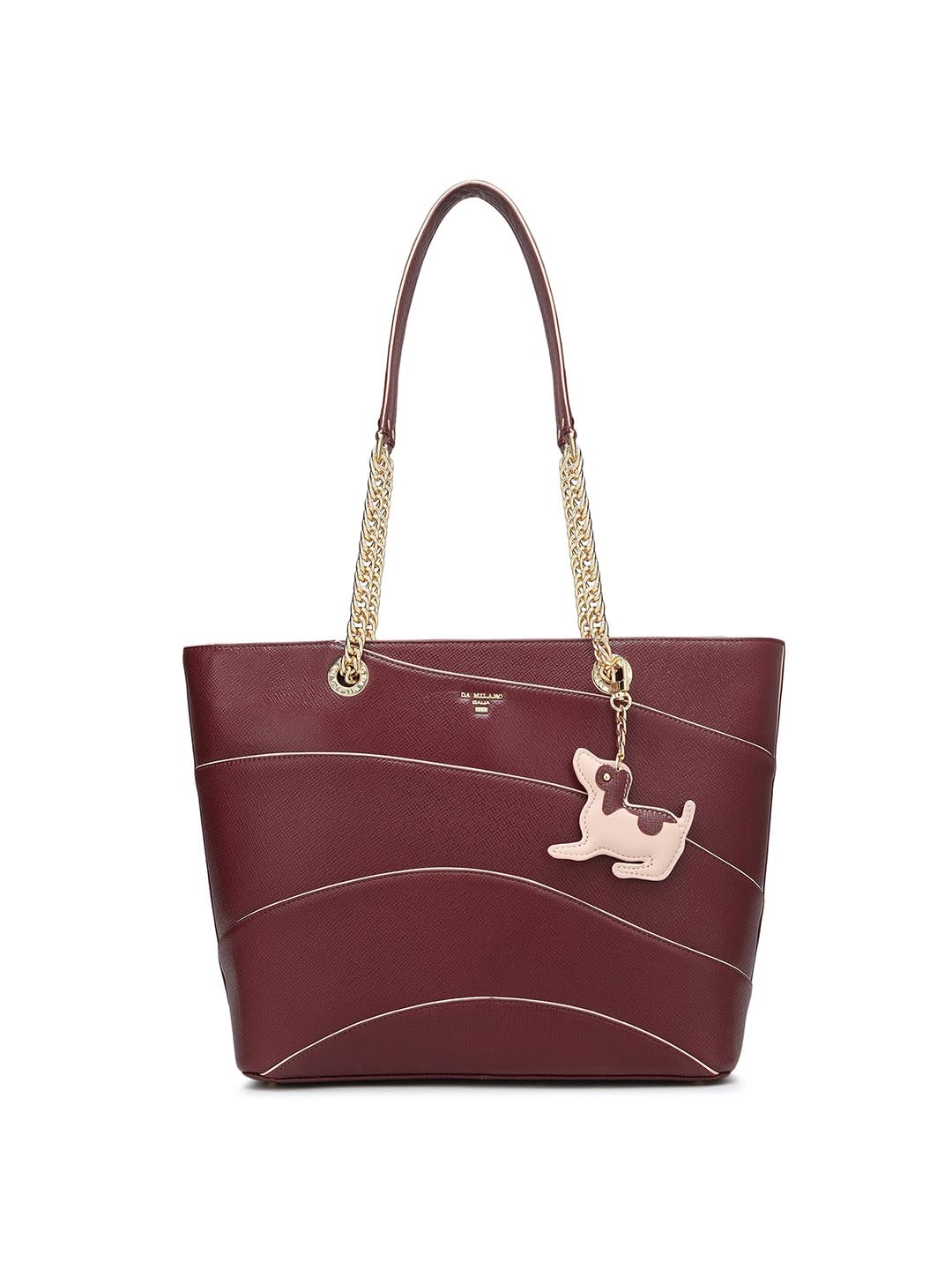 Da Milano Genuine Leather Red Tote Bag (01124) (Medium) (B0DD3K8C13) Amazon Price History, Amazon Price Tracker