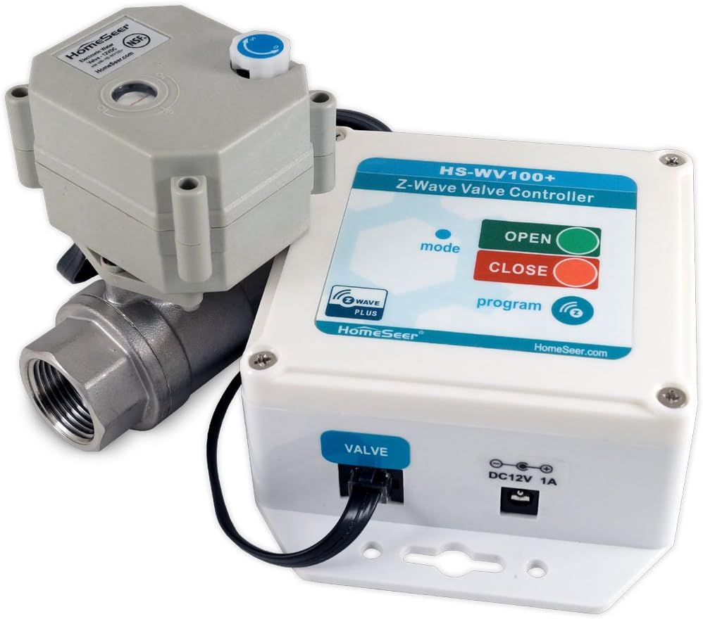 HomeSeer HS-WV100+ 1" Z-Wave Plus Water Valve (1.0" Valve)