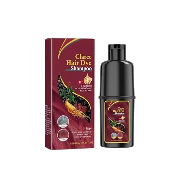 Red Hair Dye, Long Lasting Red Hair Color, Natural Ingredients Hair Color,Silver Gray Hair Dye for Women