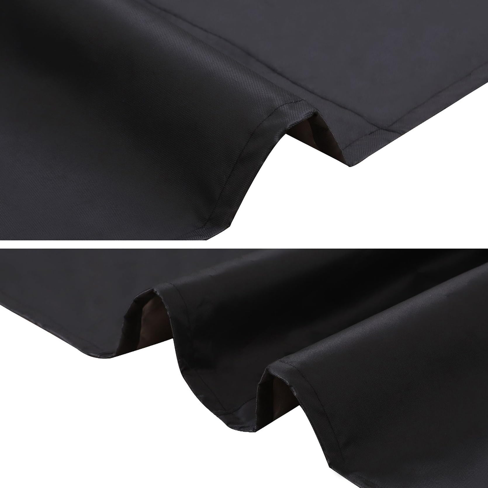 Copertura per Tavolo da Giardino 50 x 230 x 50 cm Impermeabile Resistenza Ai Raggi UV Antivento, Copritavolo Esterno Impermeabile Telo Copertura, per Sedie, Divani, Tavoli, Nero