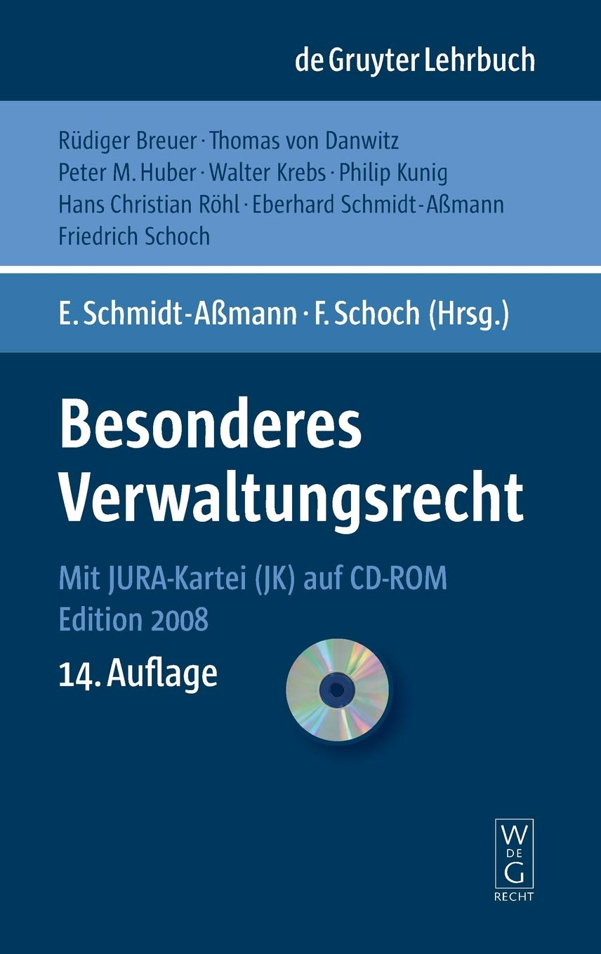 Besonderes Verwaltungsrecht: Mit Jura-Kartei (JK) auf CD-ROM (De Gruyter Lehrbuch)