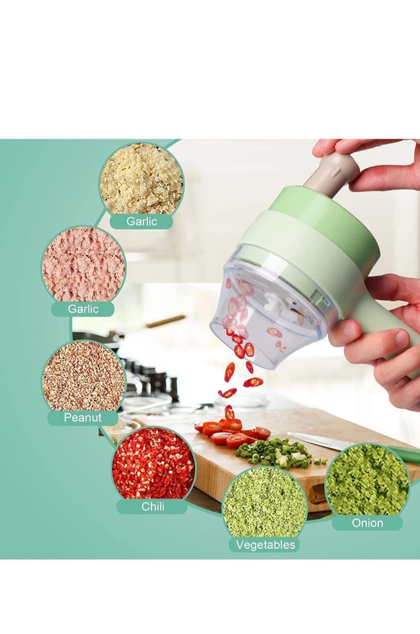 4 in 1 Electric Handheld Cooking Hammer Vegetable Cutter Electric Food