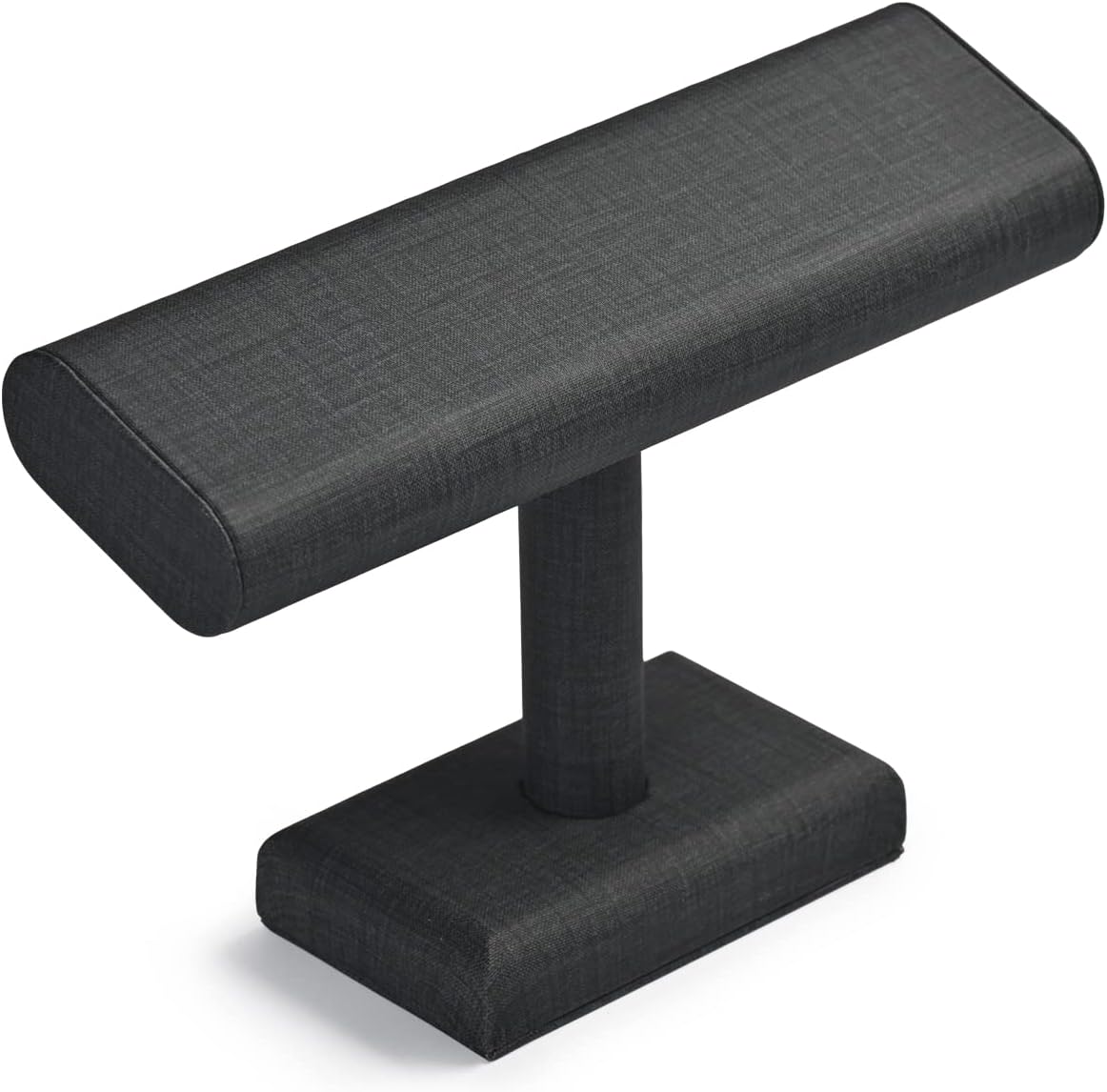 - Oirlv Premium Leather Watch Display Stand T-bar Showcase Jewelry Display Holder Home Chain Bracelet Bangle Organizer (Black)