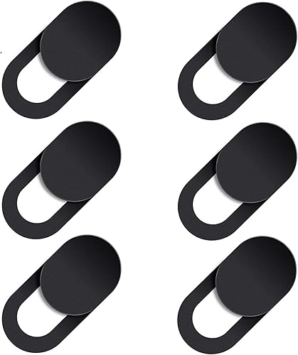 Adhesivo deslizante para cubierta de cámara web, protección de seguridad de privacidad de la cámara para teléfono portátil, color negro o blanco, 5