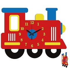 Train Engine Wall Clock Irregular Shape Decorative Wall Clock Cartoon Style Non Ticking Clock for photo Train Engine Wall Clock Irregular Shape Decorative Wall Clock Cartoon Style Non Ticking Clock for