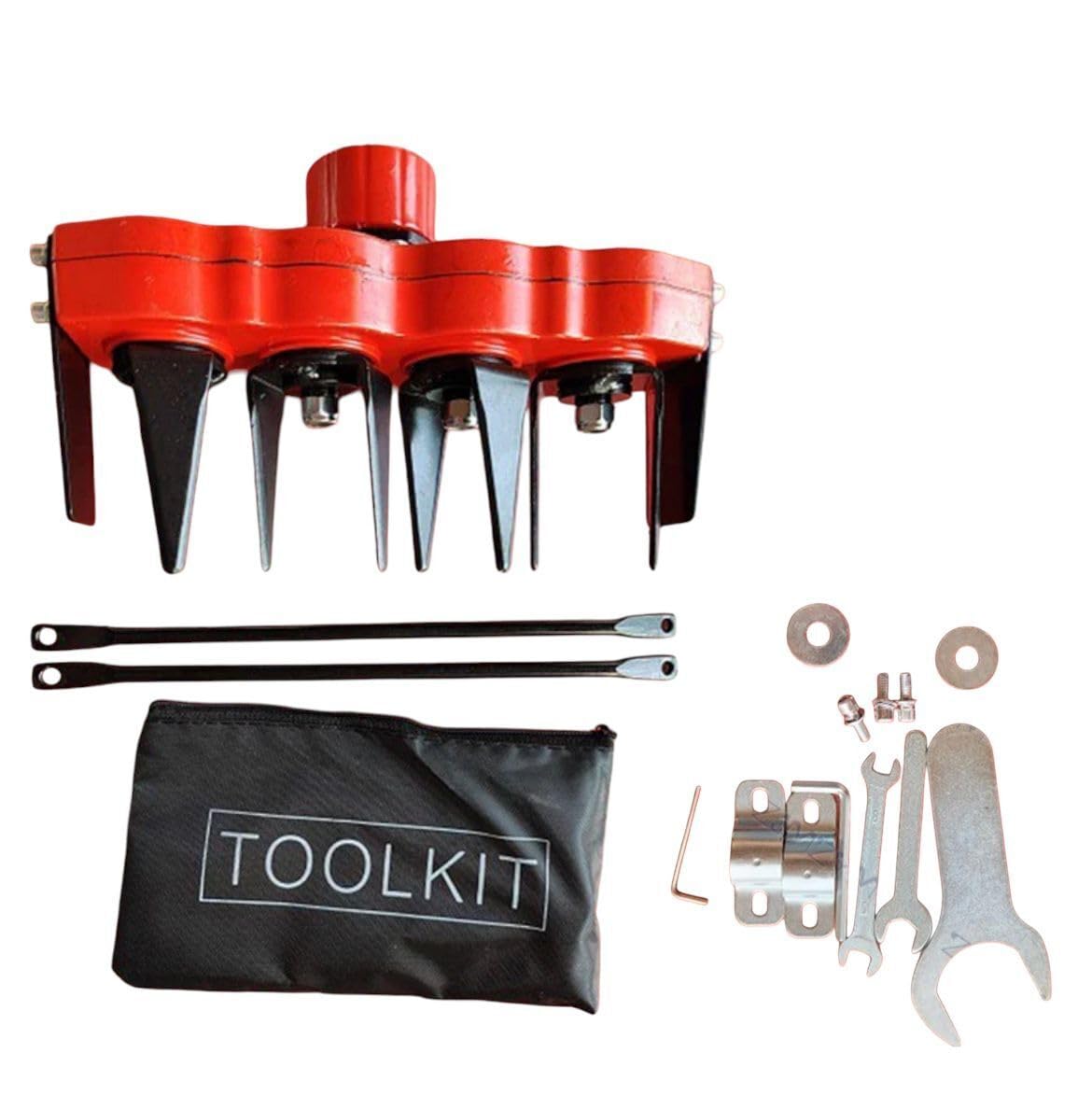 TANIASHOP Testina per Decespugliatore Fresa a Rastrello Falciatrice Sarchiatrice ingranaggio 9 Denti Adatto per Erba Terreni Argillosi
