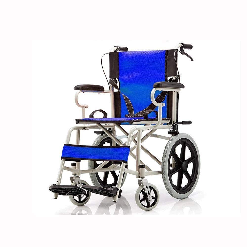 Silla de Ruedas Manual Ligera con Frenos de Mano Completos