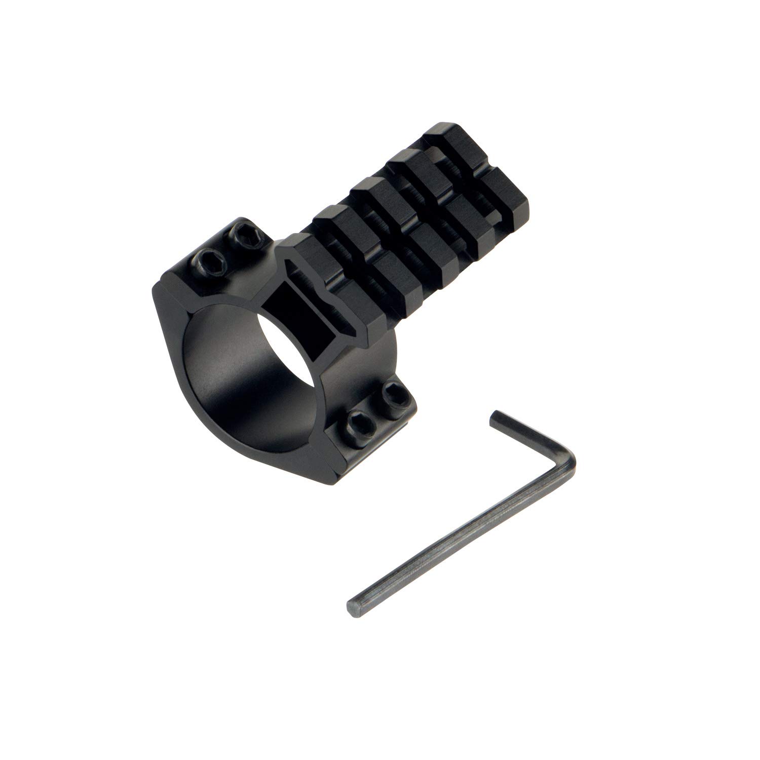 Supporto per barilotto per Binario 25,4 mm Adattatore per Anello per Binario con 20mm Weaver Picatinny Supporto per Binario Staffa Esterna Torcia elettrica Puntamento Staffa