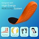 Klevr Foot Tech Comfort Support Insoles | Anti Slip Shock Absorbing Shoe Inserts for Men & Women | Arch Support Cushion Insole for Sports, Running & Regular Wear | Size: 10 gallery image
