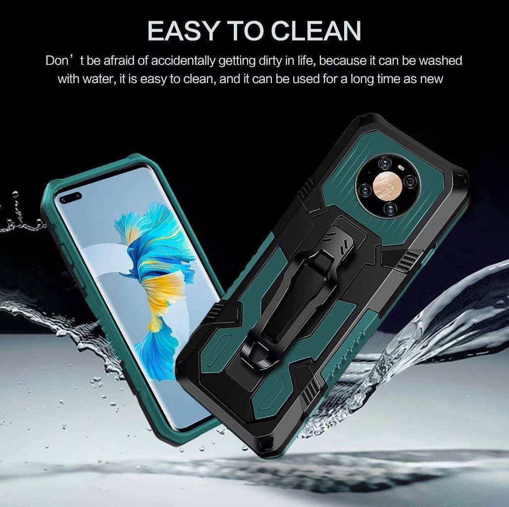 LUSHENG Custodia Compatibile con Huawei Mate 40 PRO+, Cover Rigida Acrilico con Vibrazione per PC, Copertura del Telefono per Huawei Mate 40 PRO+ 6.76 con Uomo Donna - Nero