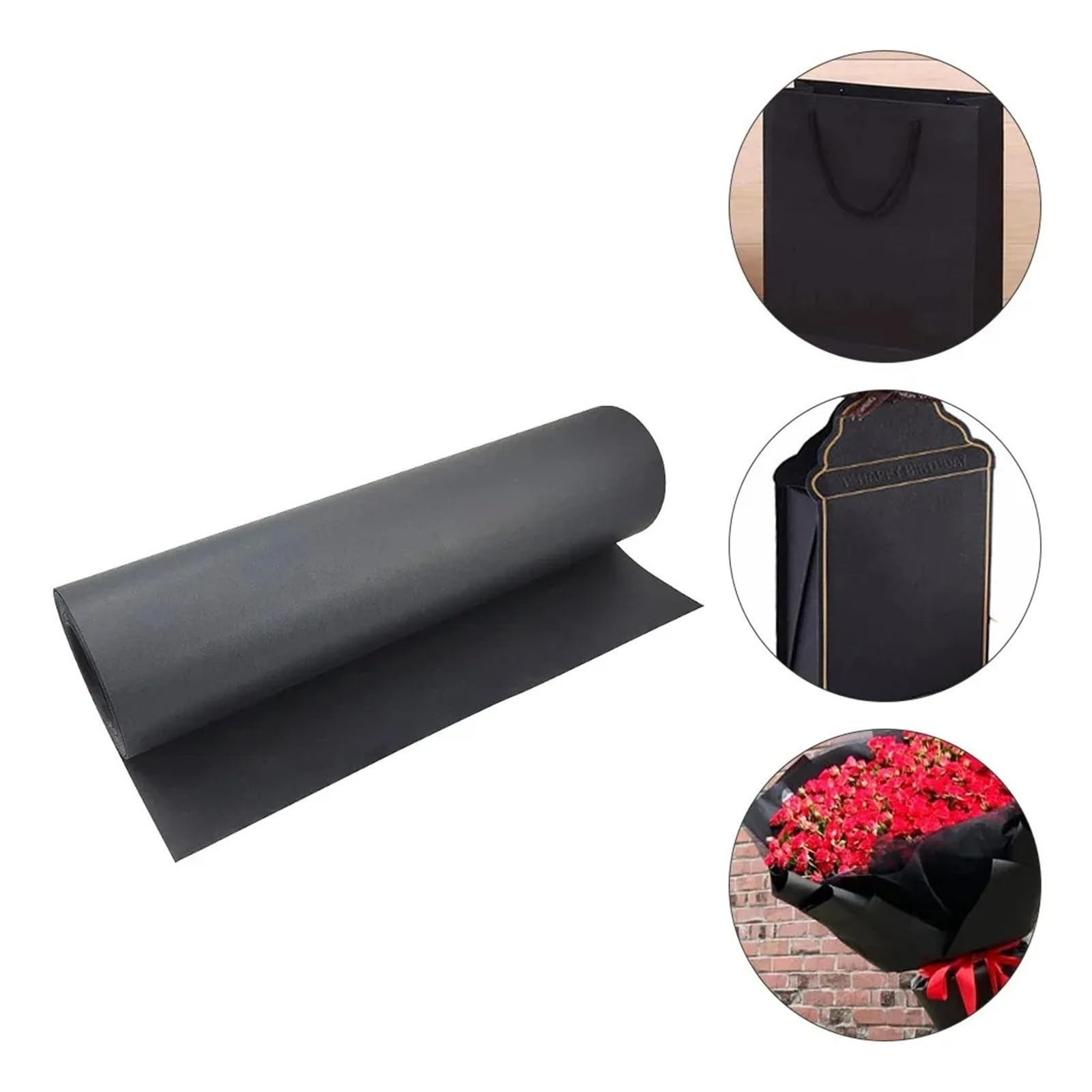 Pakowanie prezentów, Rolka papieru pakowego 38 cm x 5-10 m Wielokolorowe opakowanie na prezent Move Art Craft Ściana podłogowa statku(Red 38cmx5m)