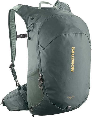 Miniatura 10 de Salomon Mochila unisex Trailblazer 20, senderismo y trekking, 20 litros - negro / aleación - NS Negro,Azul Mazarine / Gris Fantasma,Urban Chic -