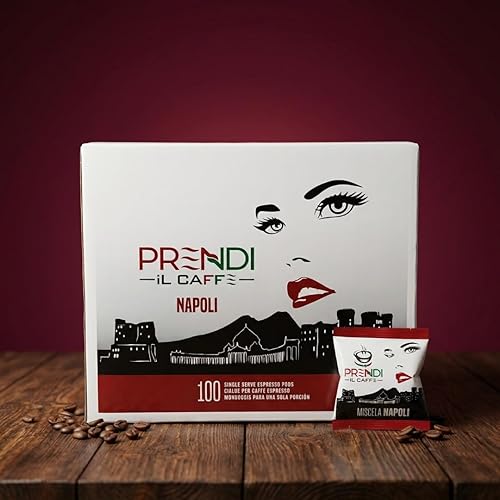 Miniatura 4 de PRENDI Miscela Napoli Cápsulas de café expreso de una sola porción, mezcla auténtica con sabor refinado, carácter potente y aroma intenso, tostado y
