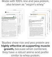 Vista 4 de LEGION Plant+ Proteína vegana en polvo, chocolate, arroz y guisantes, mezcla de proteínas a base de plantas. Sin gluten, sin OMG, endulzado