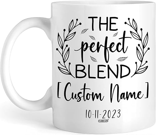Vista 11 de CUBICER Tazas de café personalizadas con nombre personalizado de tortuga, tazas de cerámica blanca, vasos de vidrio para beber, regalos de Navidad