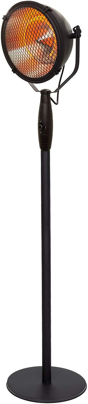 La Hacienda 69551 Black Vintage Searchlight Electric Heater, 210.0 cm*45.0 cm*40.0 cm