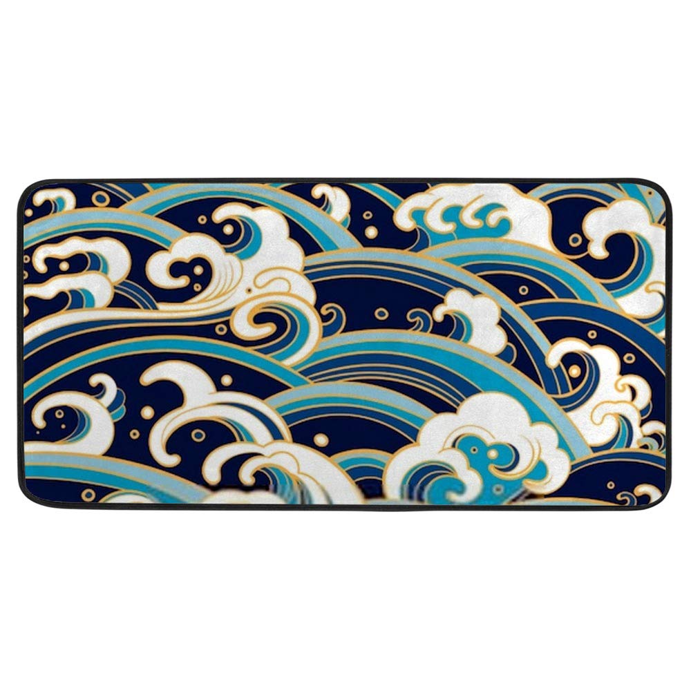 Tapis de cuisine barracuda antidérapant pour décorer la maison et le bureau