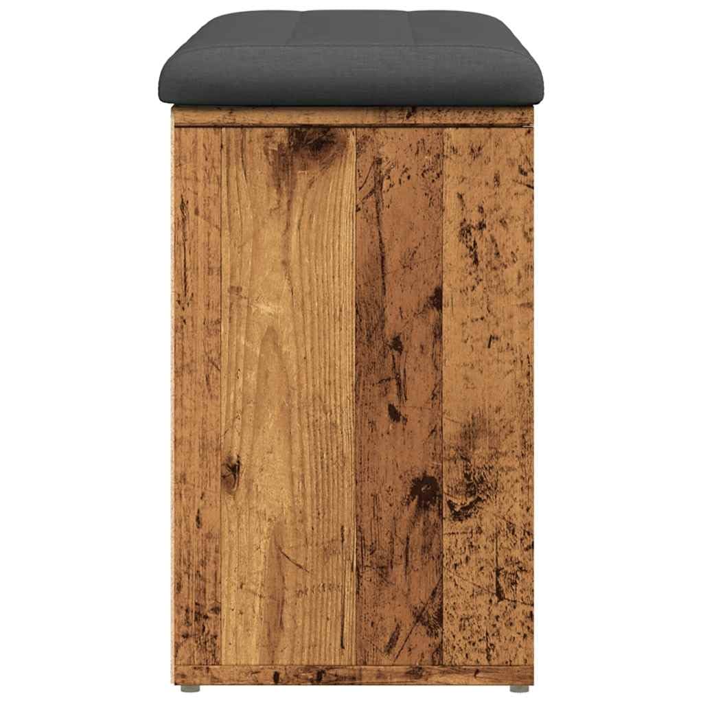 vidaXL Panca Porta Scarpe Legno Antico 82x32x50 cm Legno Multistrato, Panca portascarpe, Panca scarpiera, scarpiera, Panca, Panca portaoggetti