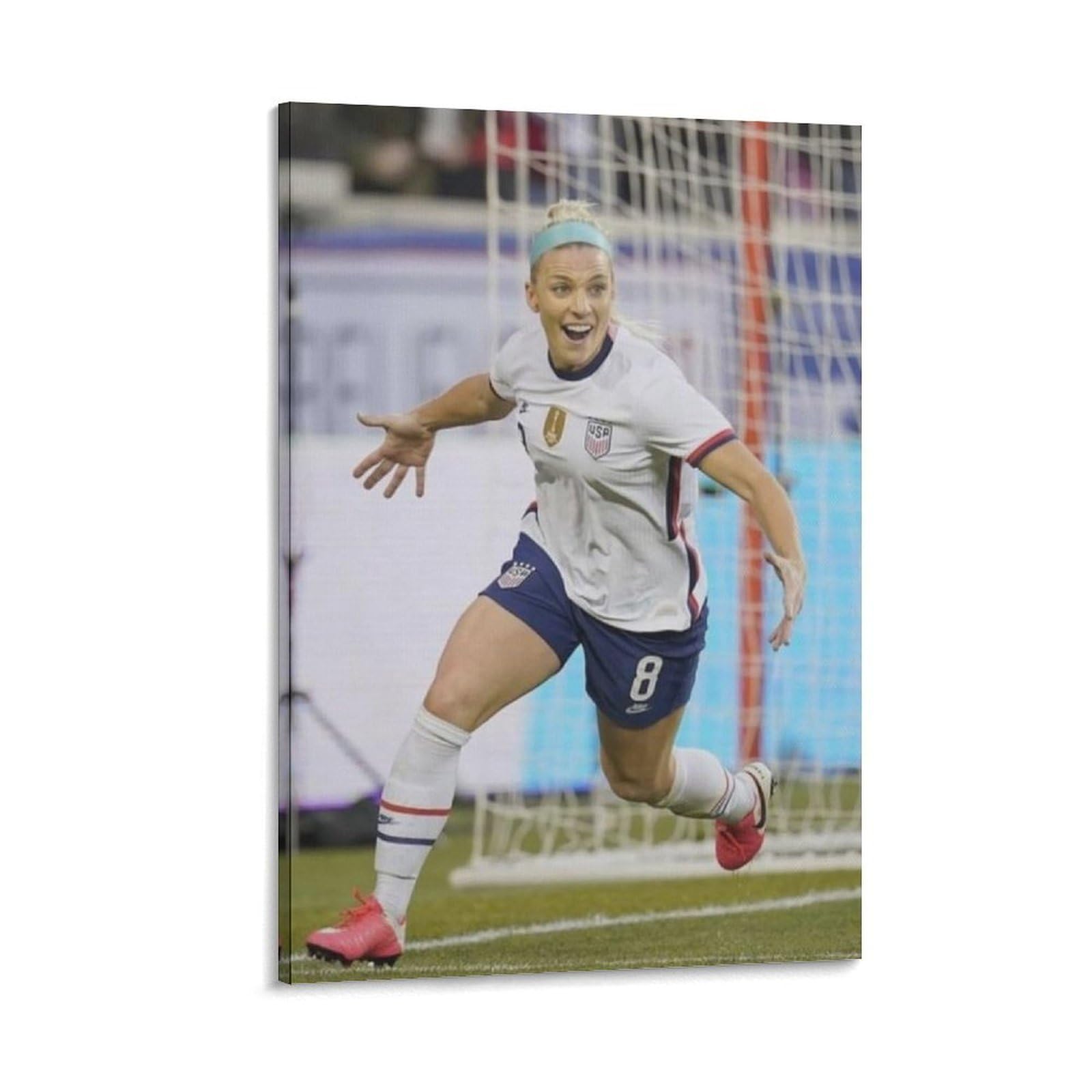 Asuiu Frame-Style Julie Ertz Canvas Poster Canvas Poster Wall Art Picture Prints Hanging Photo Decor Home Posters Artworks 12X18inch(30X45cm)