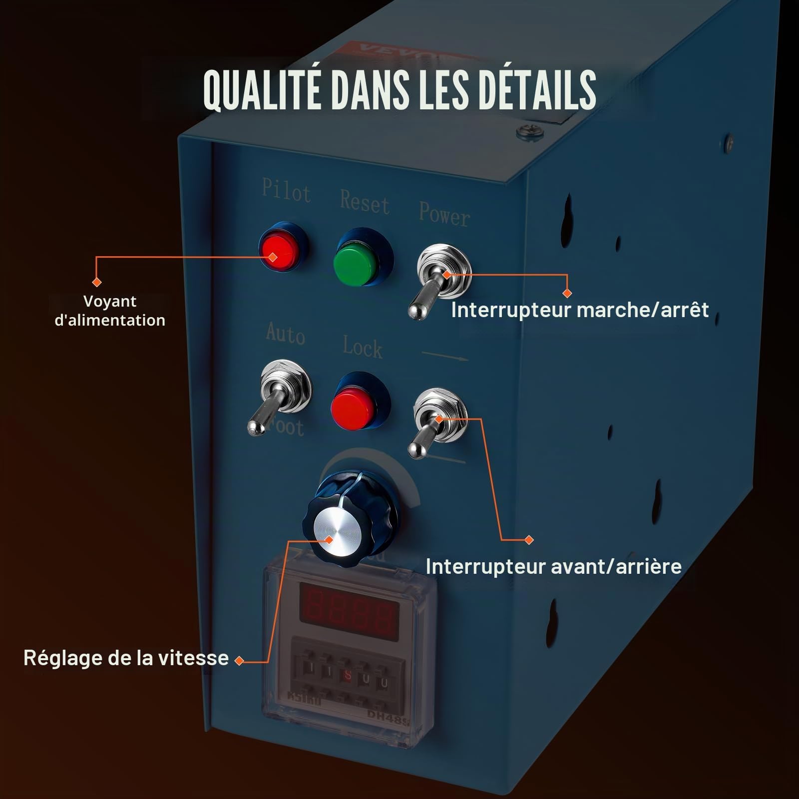 VEVOR Positionneur rotatif de soudage 30 kg, table tournante de positionnement de soudage 0-90° 1-12RPM 80W, avec mandrin de tour à 3 mâchoires de 31,4 cm et support de torche de soudage pour coupe,
