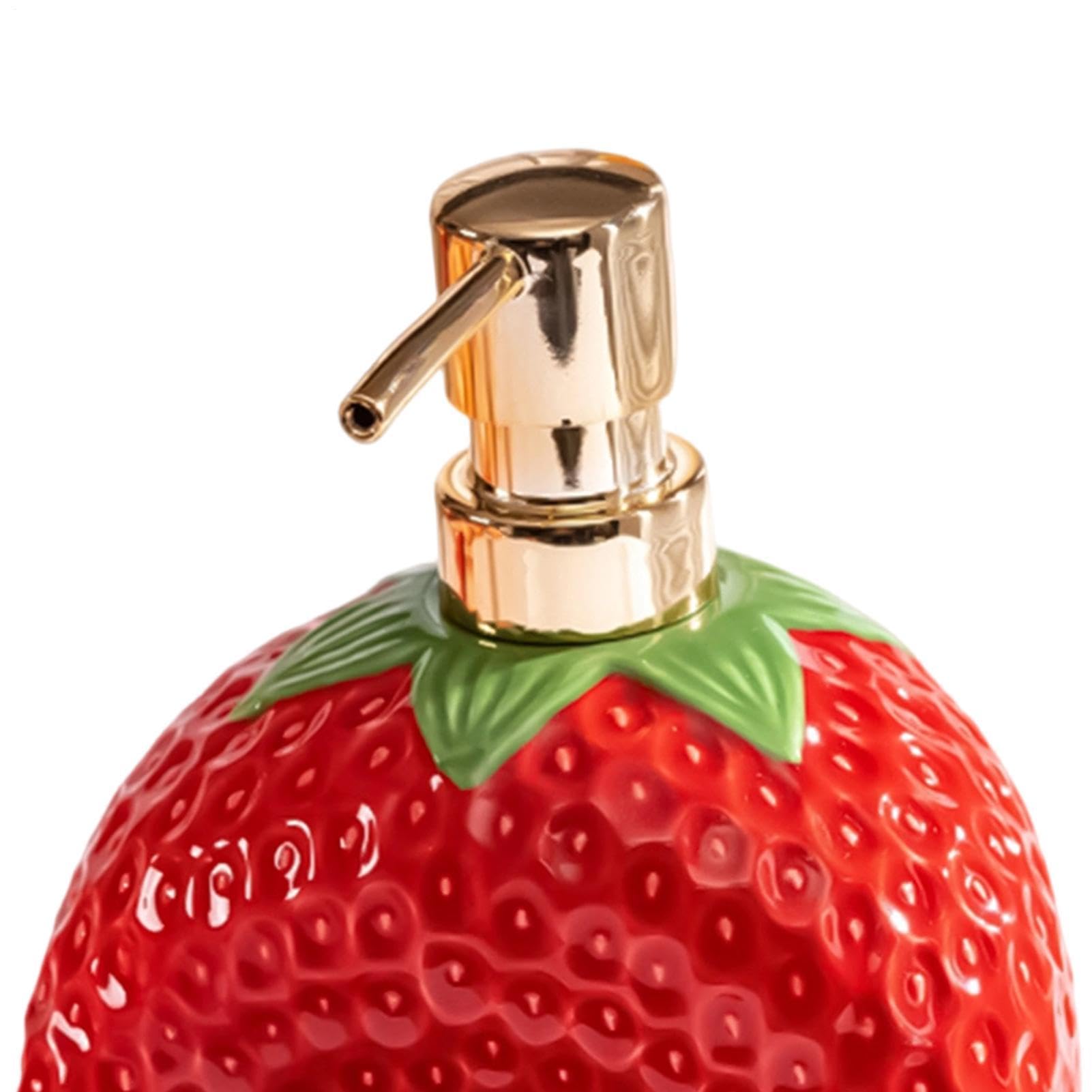 Dispensador de Jabón para Baño Botella de Bomba de 20 Onzas de Fresa para | Dispensador de Jabón de Baño con Portaesponjas Para Encimera de Cocina