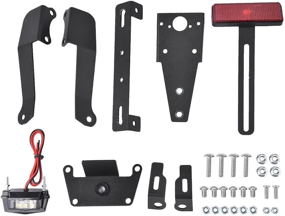 Motorcycle Parts Frame Rear Adjustable License Plate Mount Holder Bracket with Lamp for Yama&ha MT10 FZ10 2016-2019 MT 10 FZ 10 2017 2018 Motorcycle