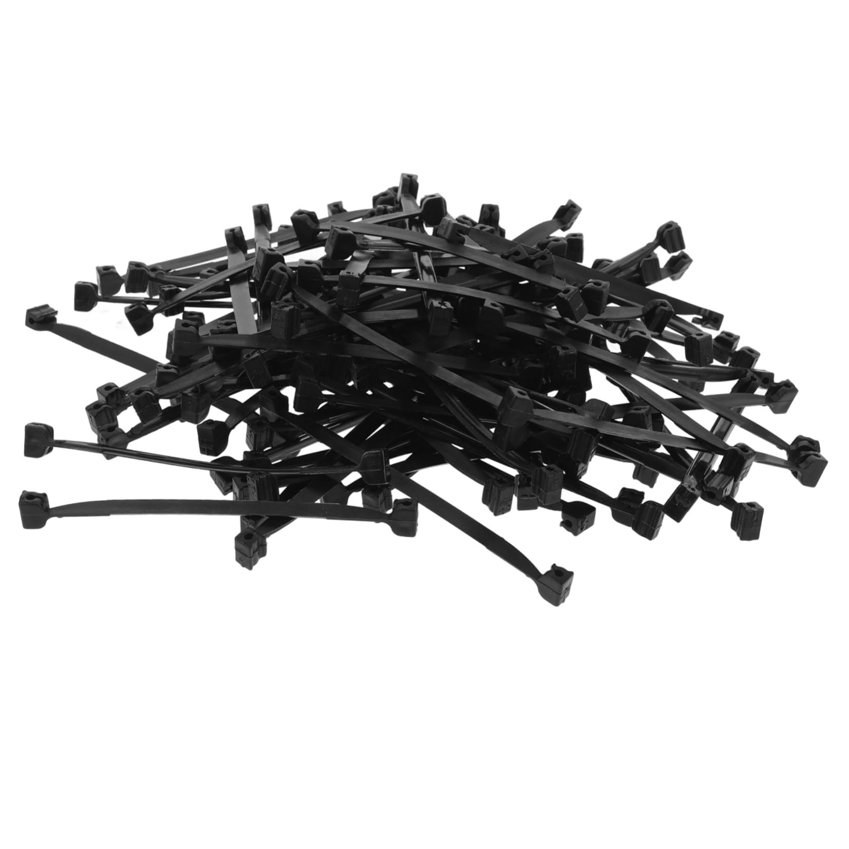 ORFOFE Mollette per Piante per Viti e Rami, Clip di Fissaggio in Plastico Nero, Facili da Usare, per Giardino e Sostegno Tralci, 1 Sacchetto