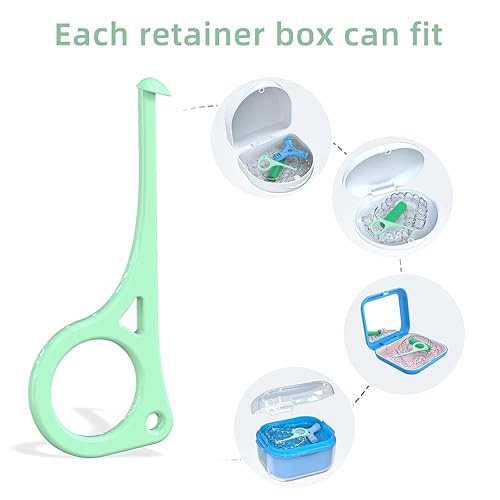 Miniatura 3 de Herramienta de extracción de alineadores, 5 herramientas de extracción de llaves invisibles, herramienta de extracción de retenedores, adecuada para